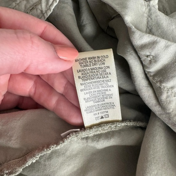 Cloth and Stone - Utility Long Sleeve Button Down Mini Dress Sz M - Picture 11 of 11